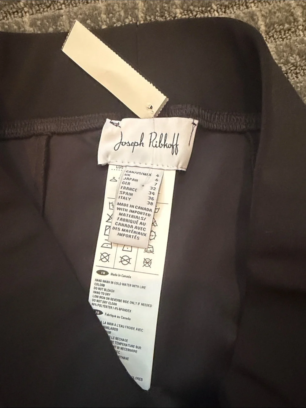 Joseph Ribkoff Black Stretch Pant with Elastic Waistband
